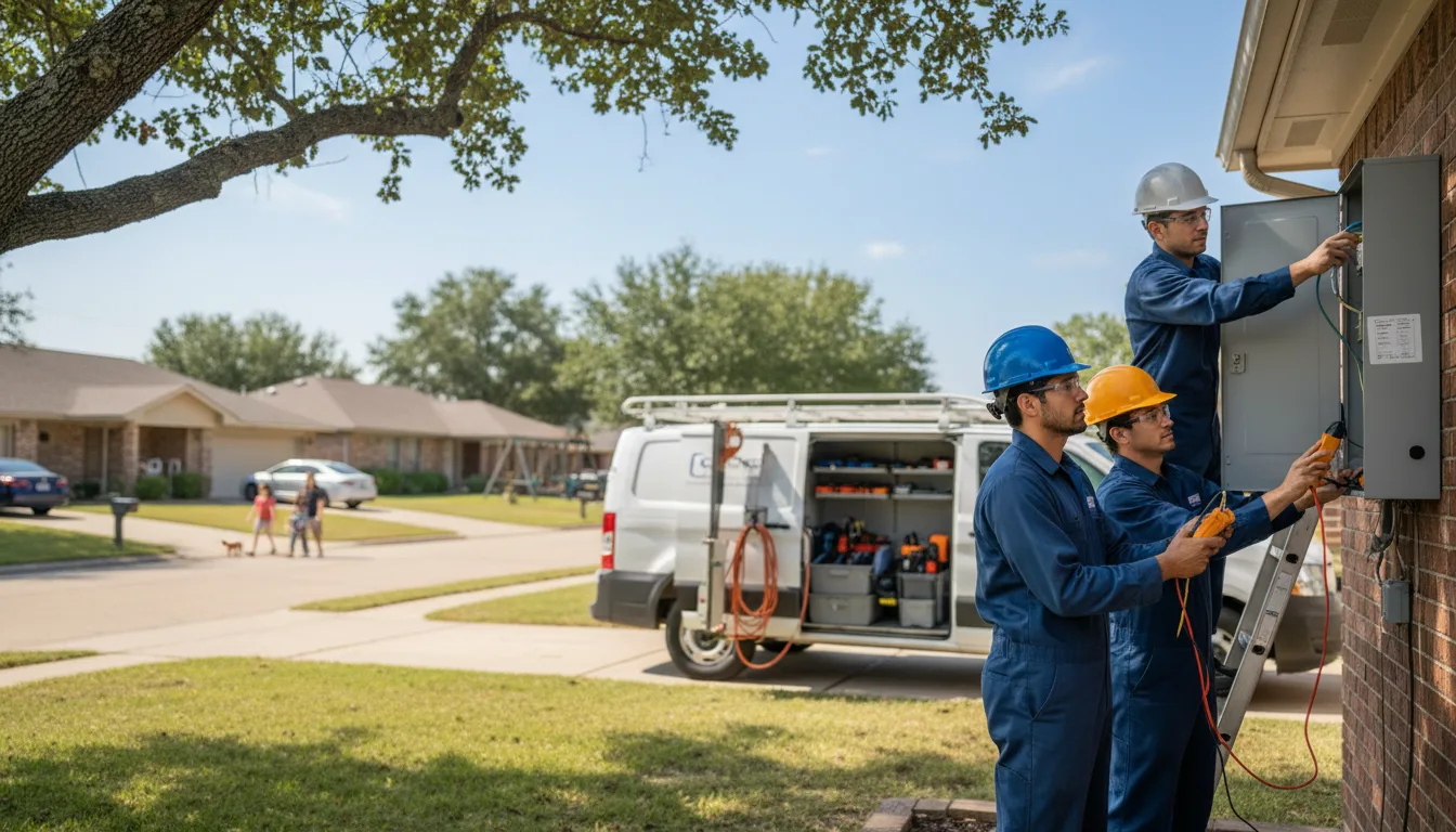 Certified electrician providing emergency electrical services in Spring Valley, WI